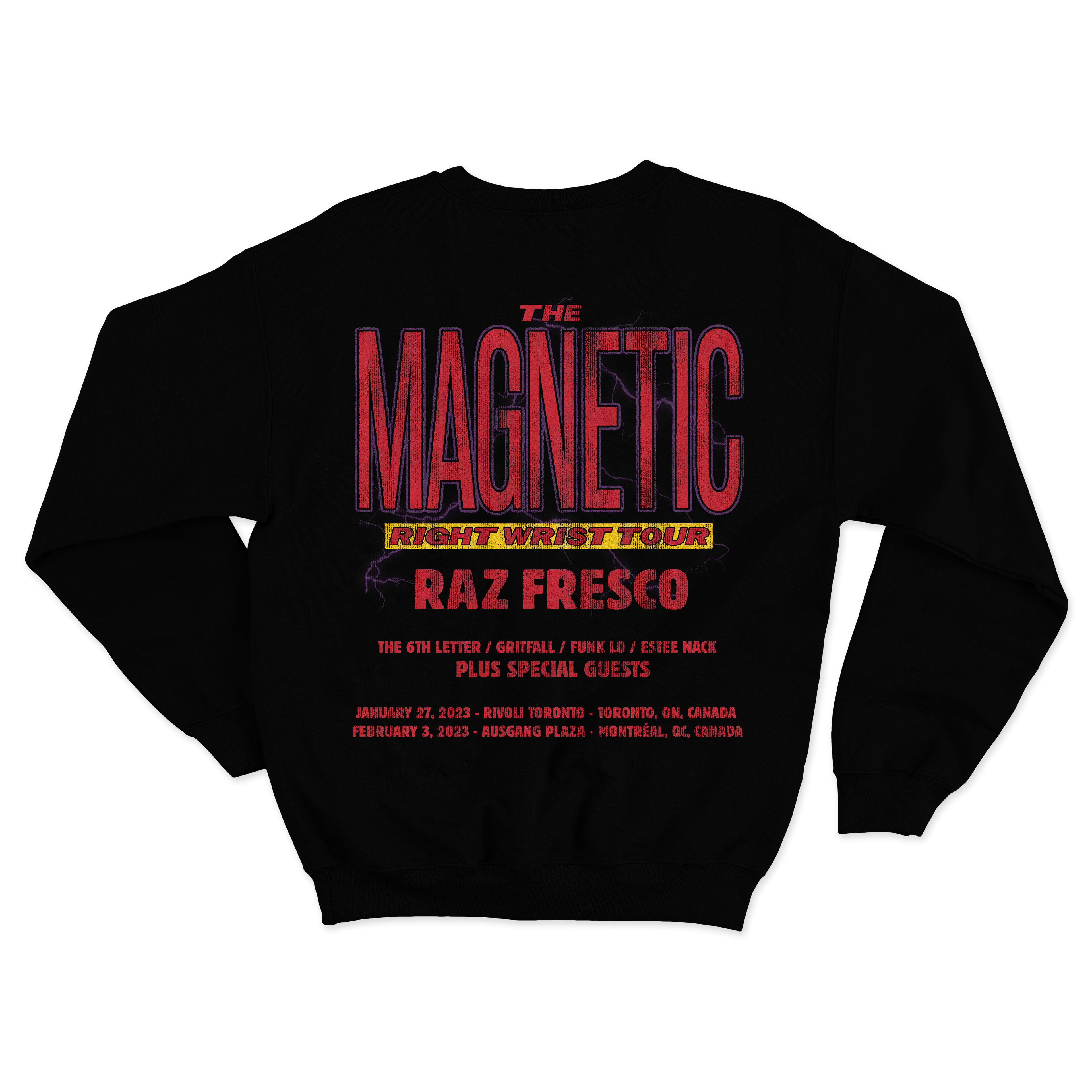 MAGNETIC RIGHT WRIST TOUR | CREWNECK