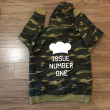 Load image into Gallery viewer, Issue Number One Hoodie (Green Camo)