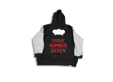 Load image into Gallery viewer, Issue Number Seven Hoodie (Black/Grey)