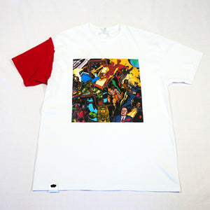 "Magnetic" T-Shirt | White/Red